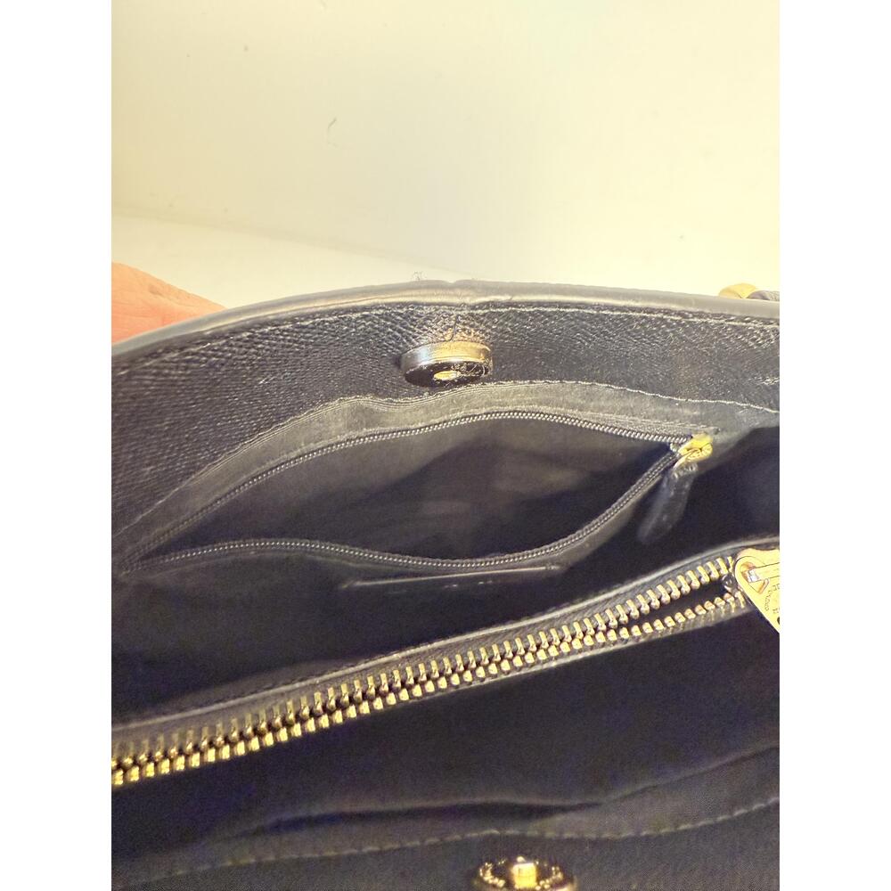 Coach Womens Black  Minetta Hardware Adjustable Strap Leather Crossbody Handbag - Picture 5 of 16